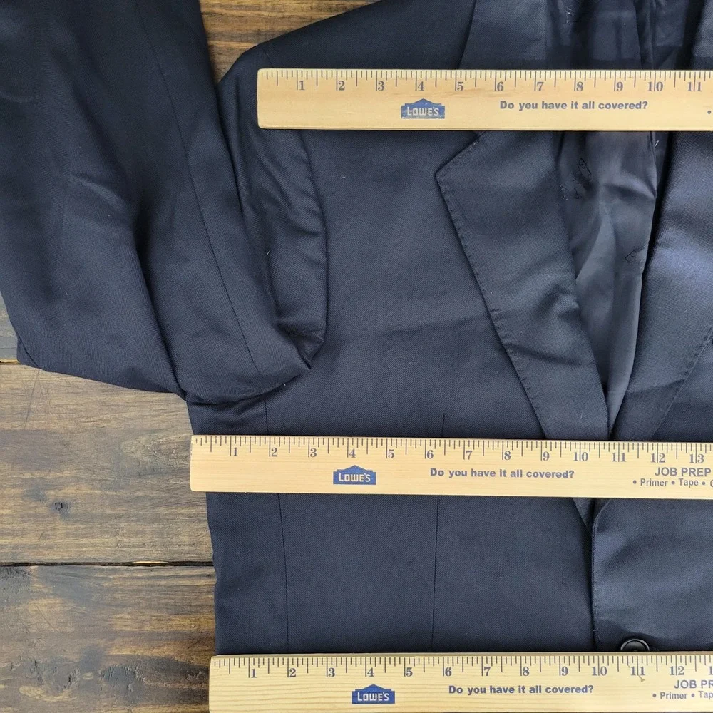 JOS A BANK 2B Signature Gold Men's Sport Coat Blazer Navy Silk Wool Cashmere 42S